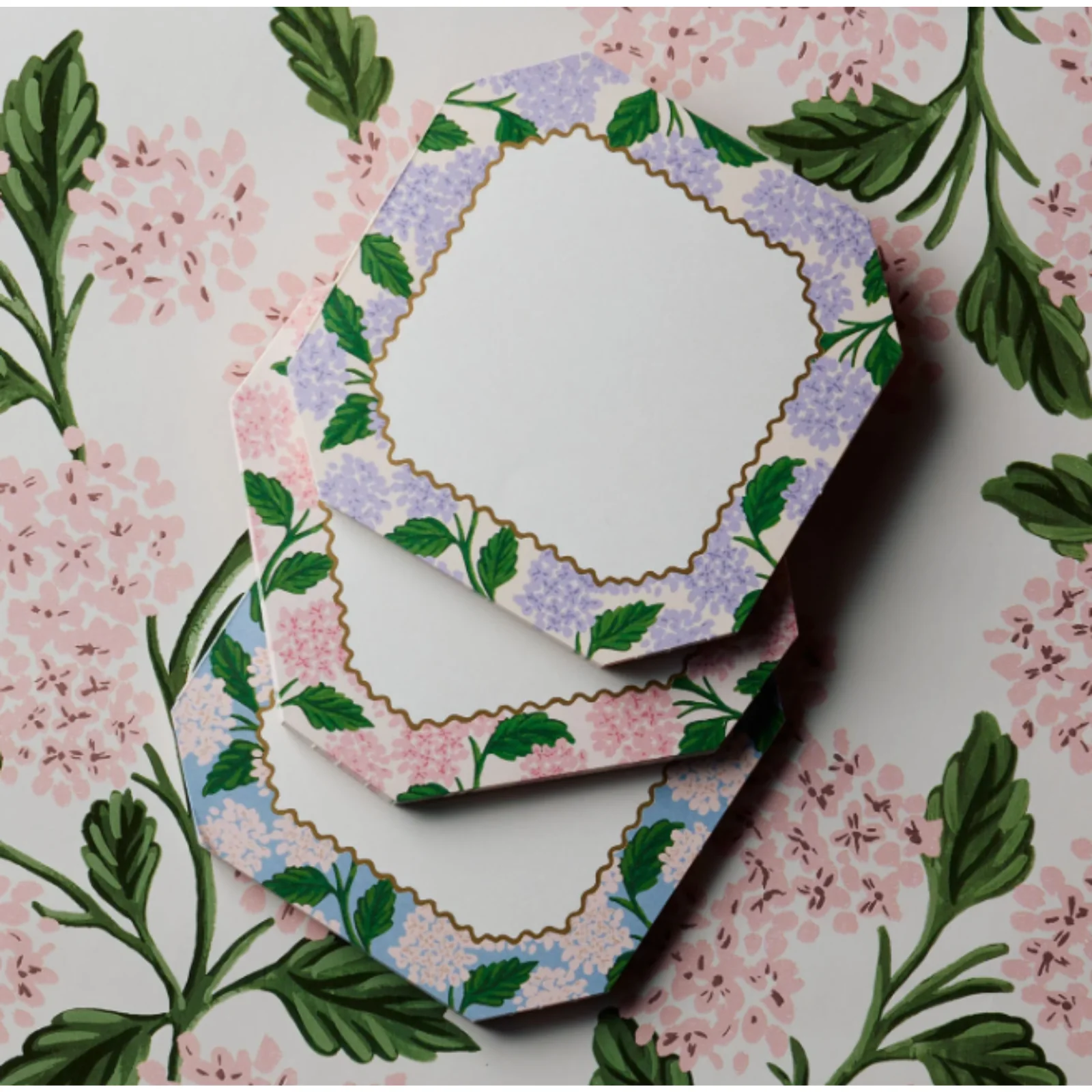 Rifle Paper Co. Mini Notepad Trio - Pink Hydrangea - Image 3