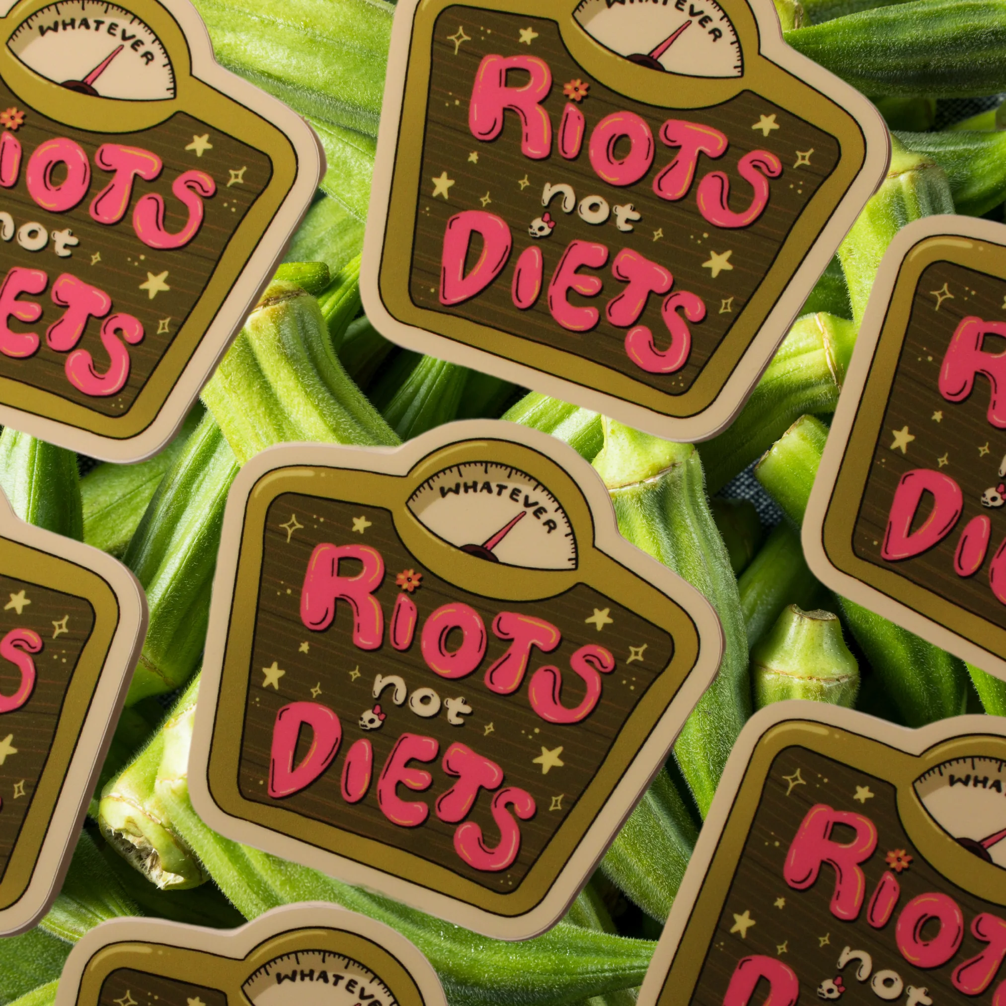 RIOTS not DIETS! - Sticker