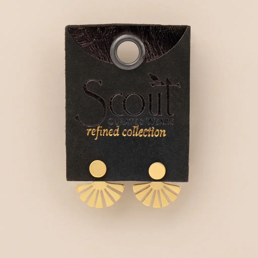 Scout Curated Earring - Sunburst Ear Jacket / Gold Vermeil