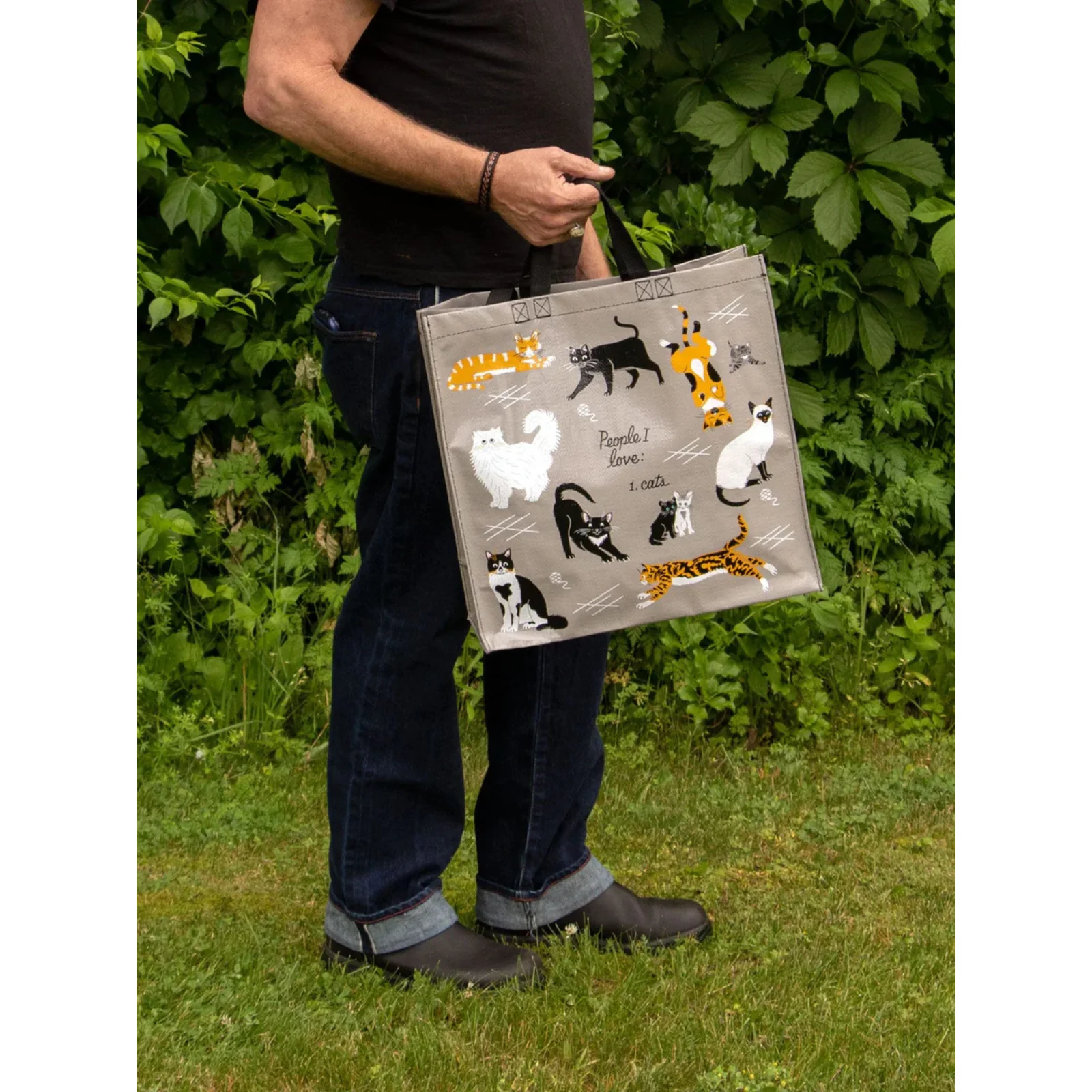 Blue Q Shopper Tote - People I Love: Cats - Image 3