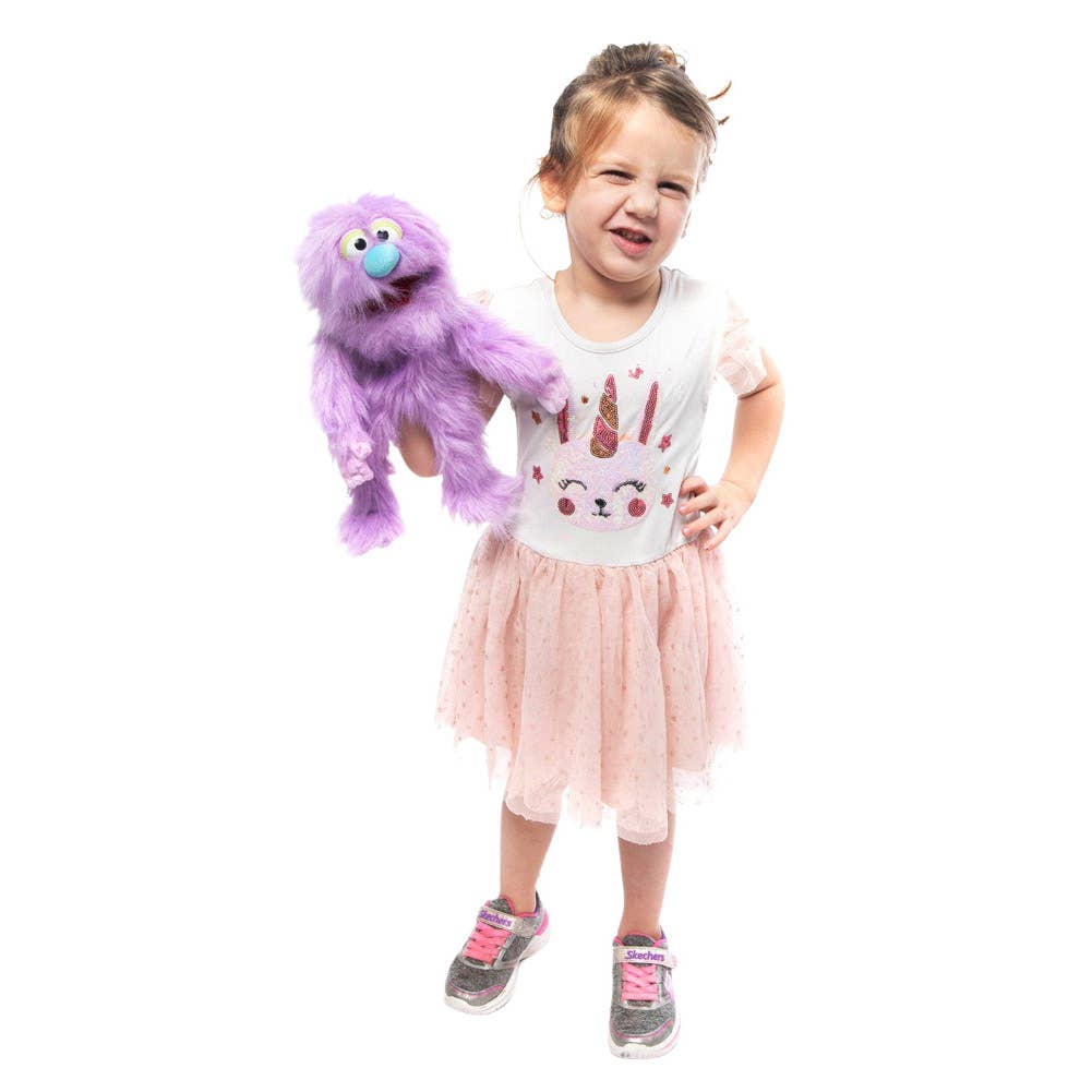 Silly Puppets 14" Monster - Purple - Image 4