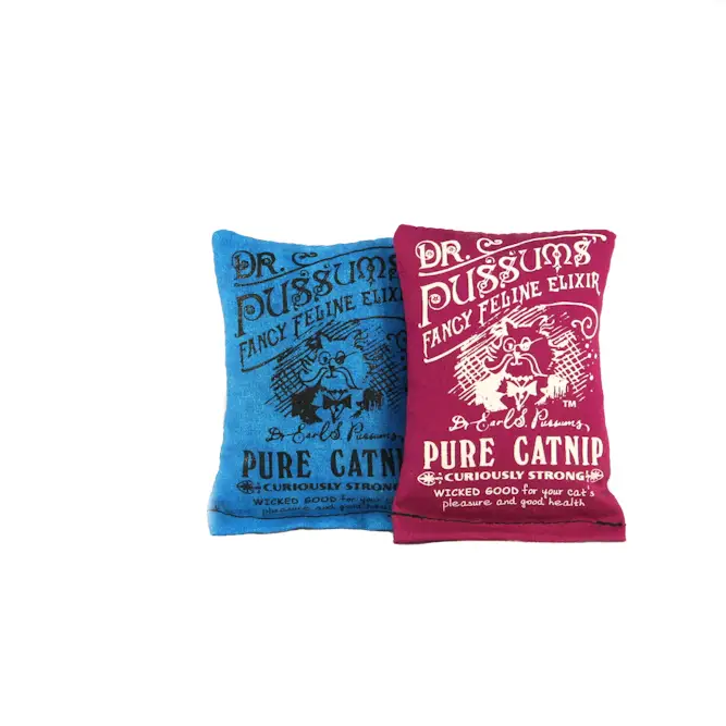 Dr. Pussums Catnip Logo Pillow Toy - Image 3