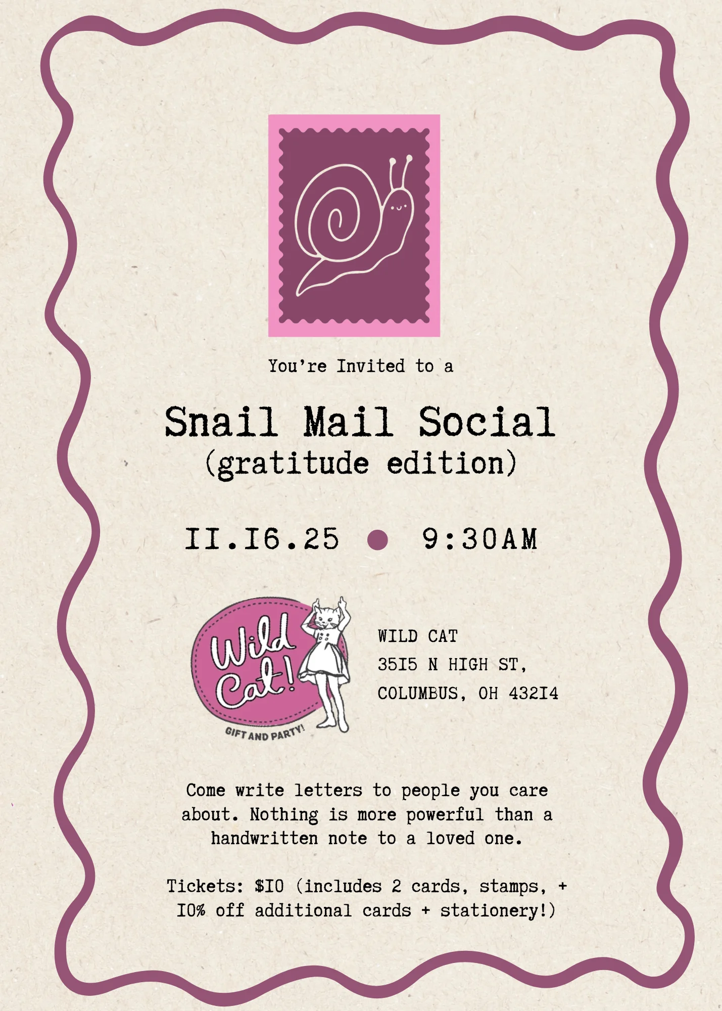 Snail Mail Social (gratitude edition!)