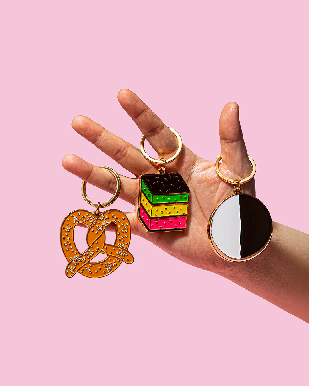 Soft Pretzel Enamel Keychain - Image 5