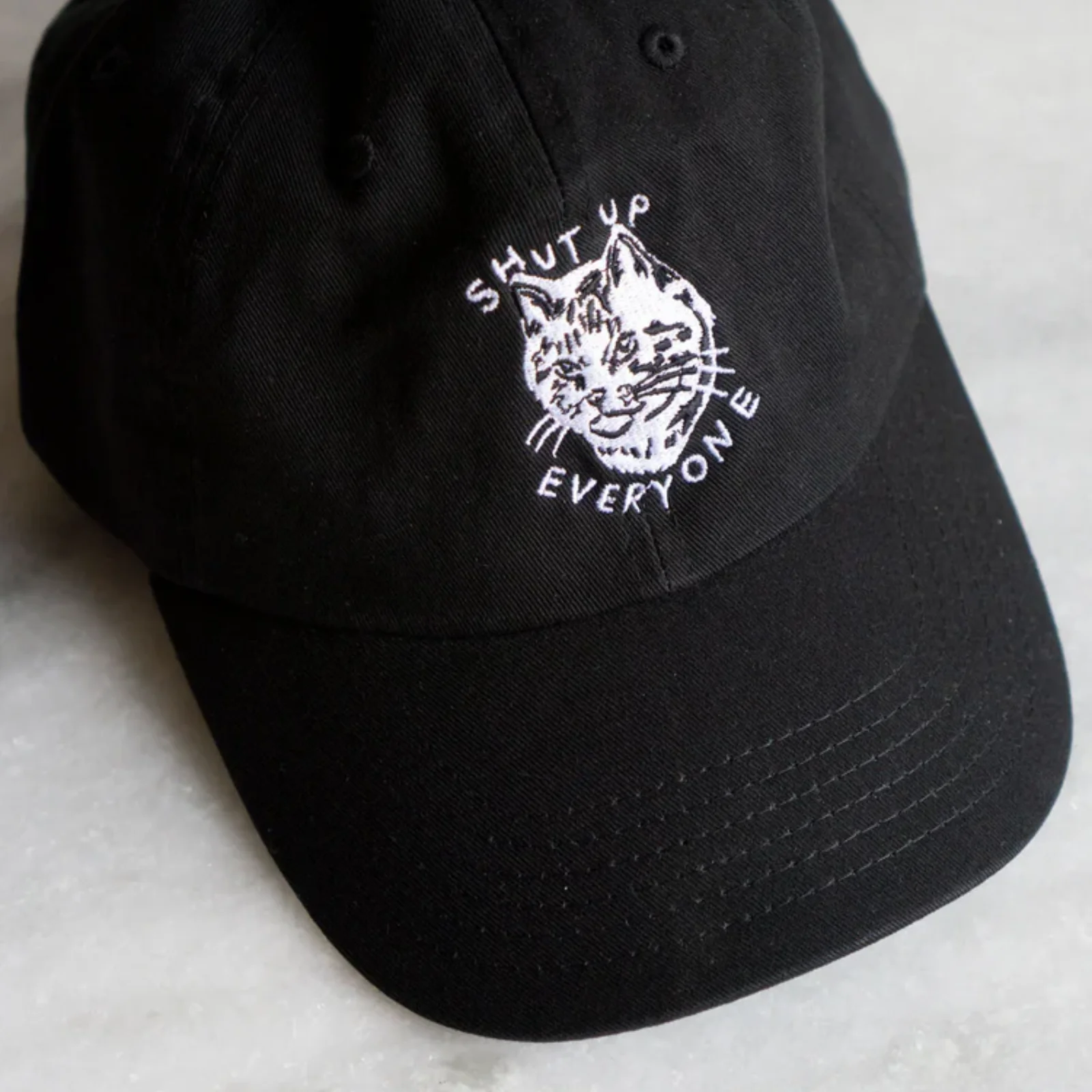 Stay Home Club Embroidered Hat Shut Up Everyone - Image 2
