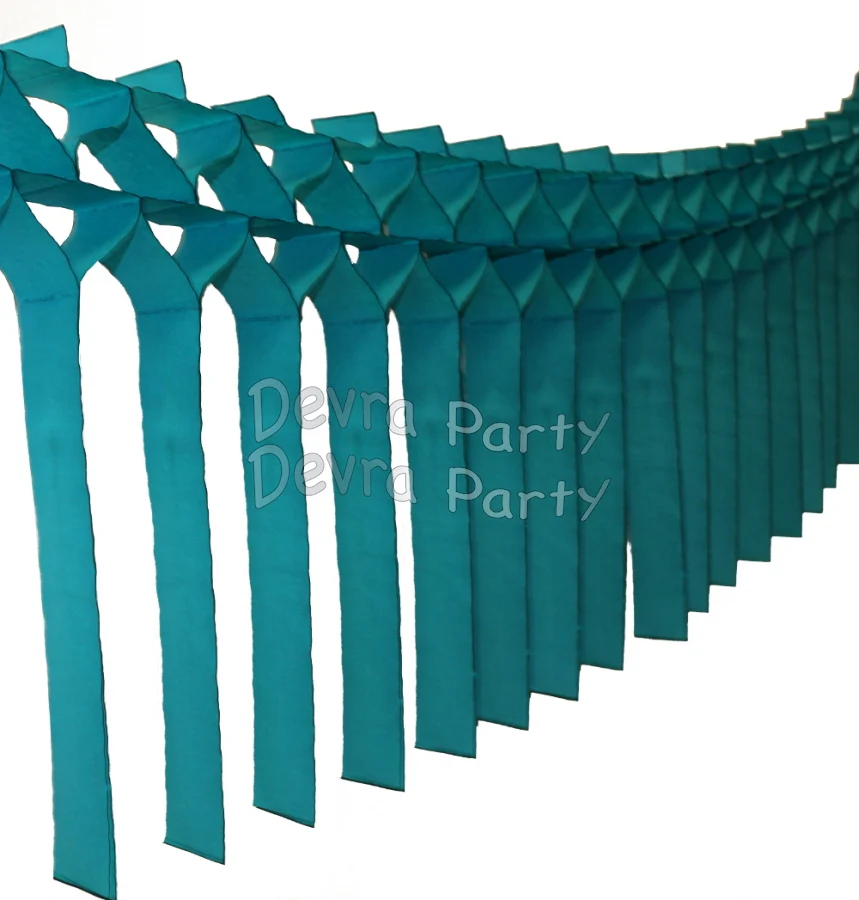 Streamer Tissue Paper Garland Decoration (Multiple Colors Available) - Image 3