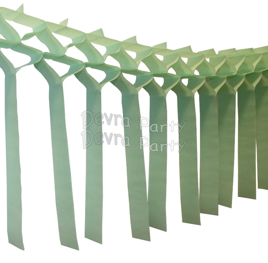 Streamer Tissue Paper Garland Decoration (Multiple Colors Available) - Image 4