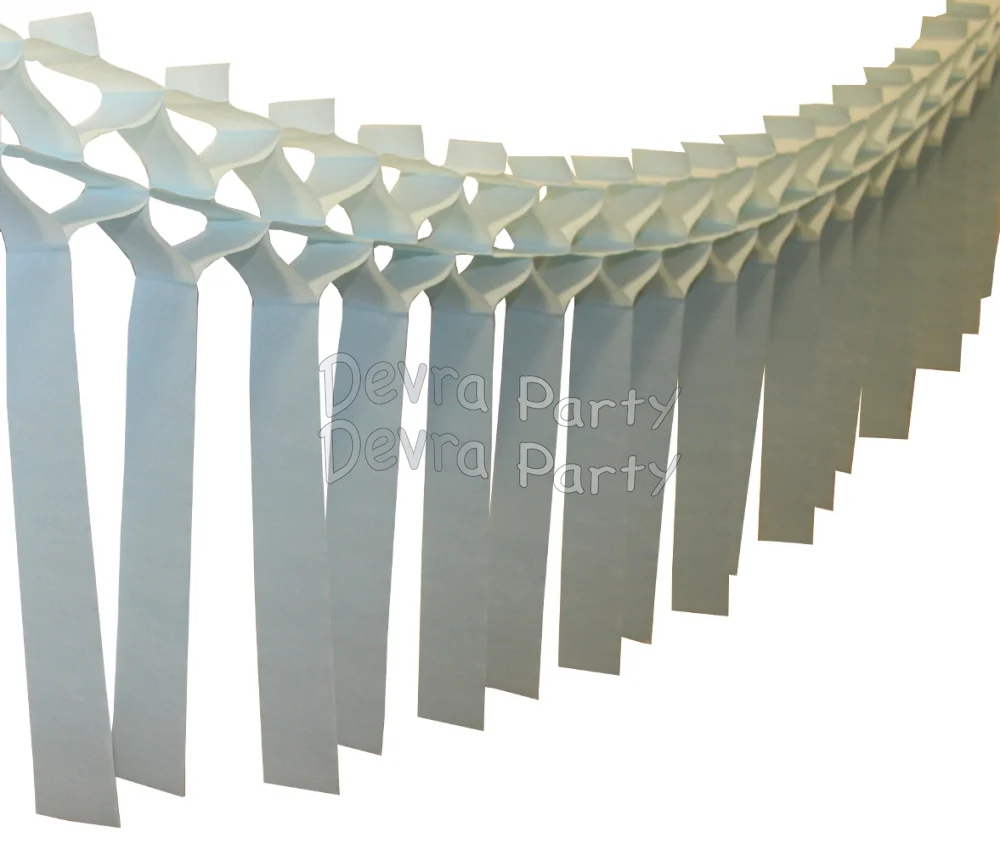 Streamer Tissue Paper Garland Decoration (Multiple Colors Available) - Image 5