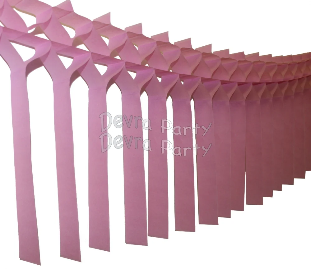 Streamer Tissue Paper Garland Decoration (Multiple Colors Available) - Image 8