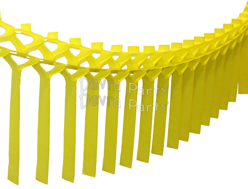 Streamer Tissue Paper Garland Decoration (Multiple Colors Available) - Image 9
