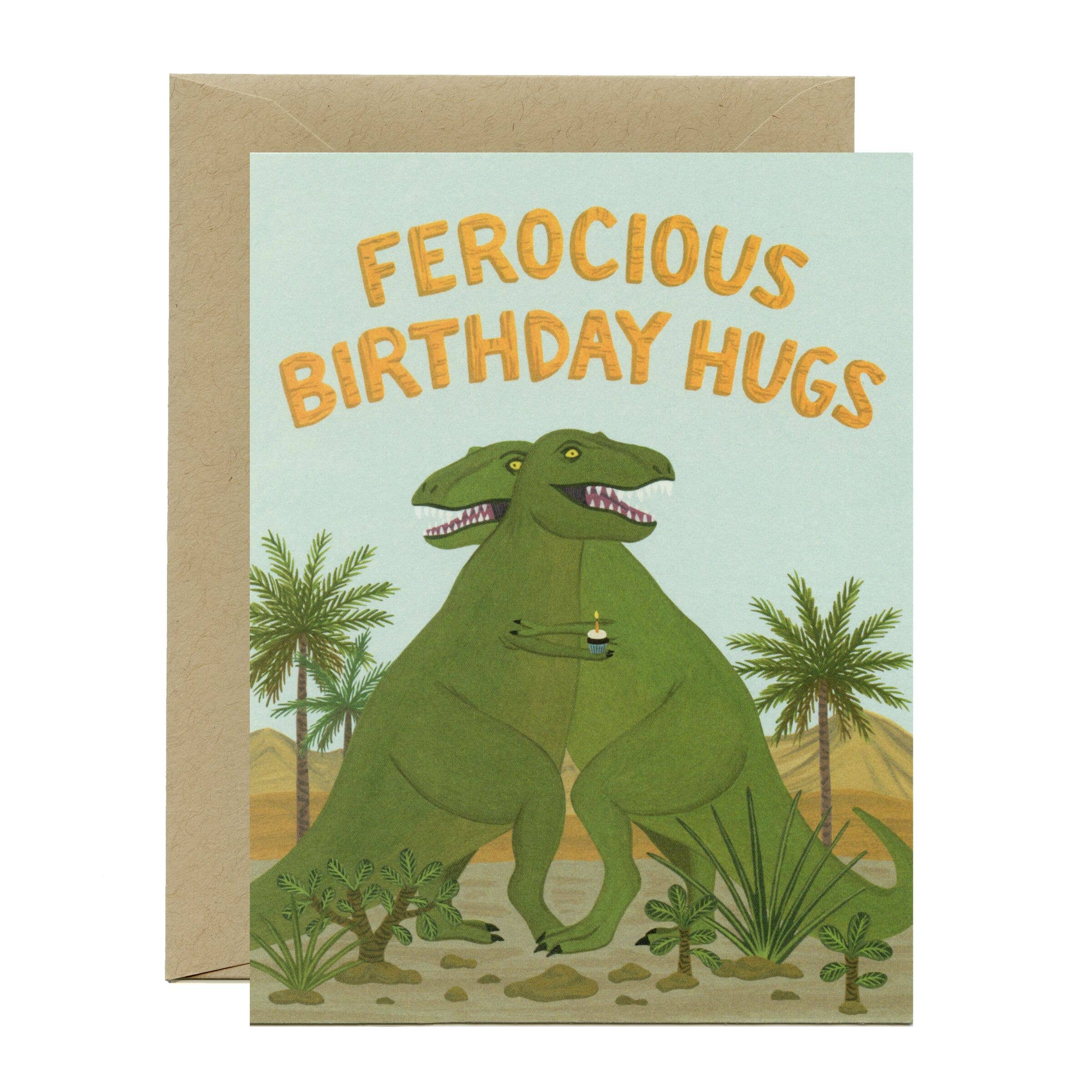 Yeppie Paper T-Rex Birthday Card