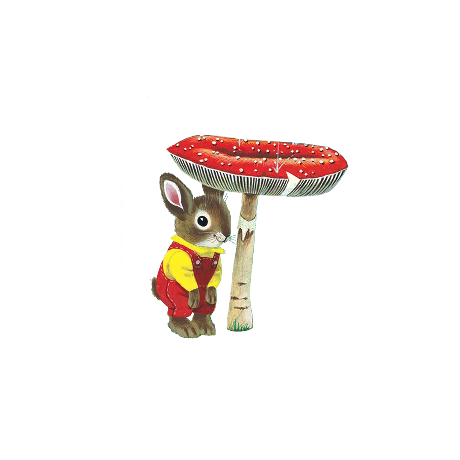 Temporary Tattoo Set of 2 - Toadstool Bunny by Richard Scarry - Image 2
