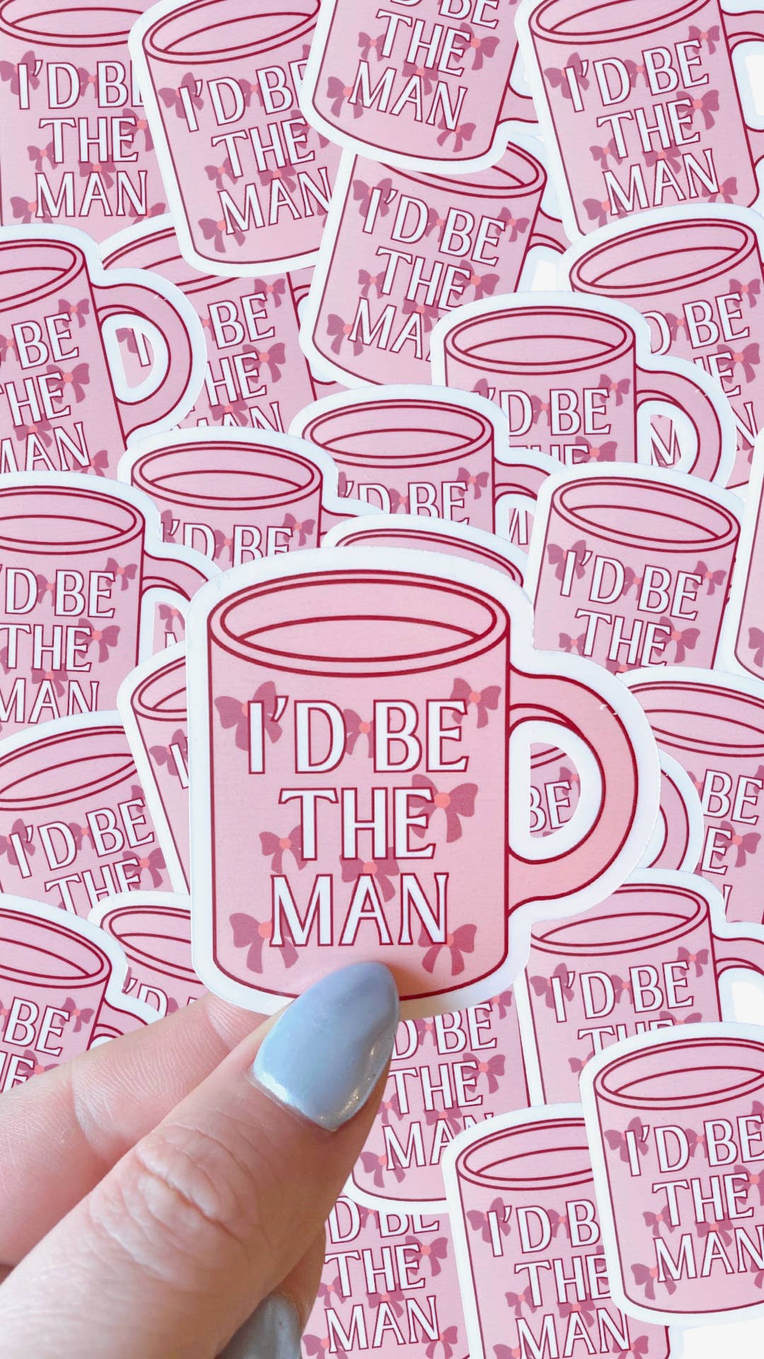 TS Inspired I'd be the Man Sticker