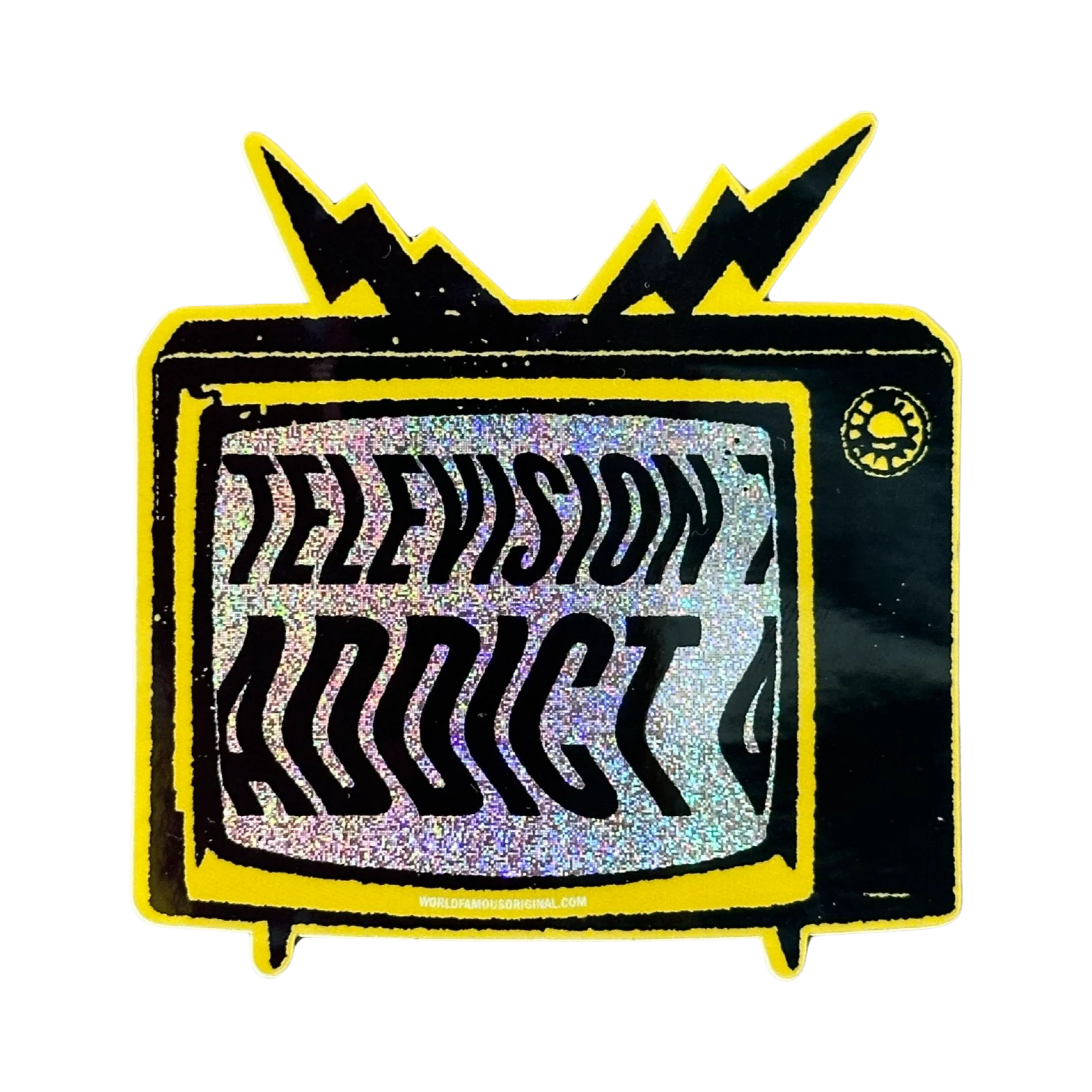 Television Addict Sticker