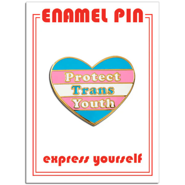 The Found Enamel Pin - Protect Trans Youth