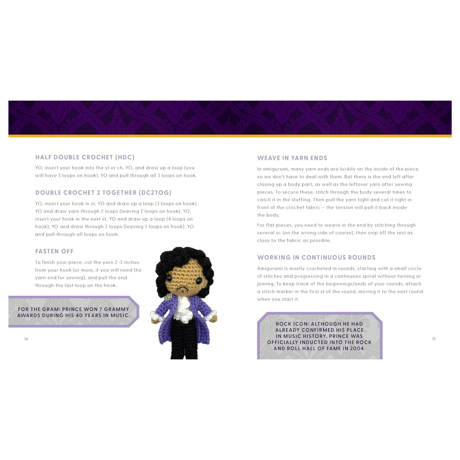 The Unofficial Prince Book and Crochet Kit - Image 4