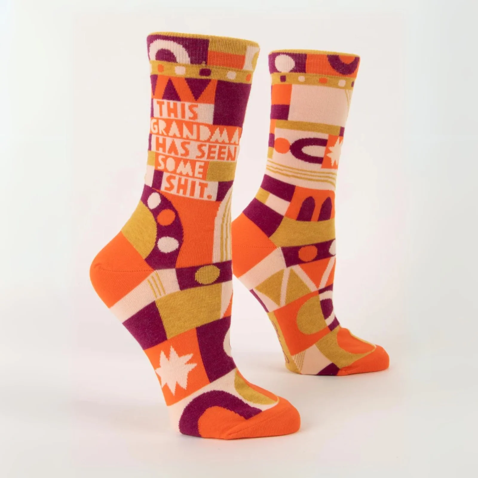 Blue Q  Women's Crew Socks 'This Grandma Has Seen Some Shit'