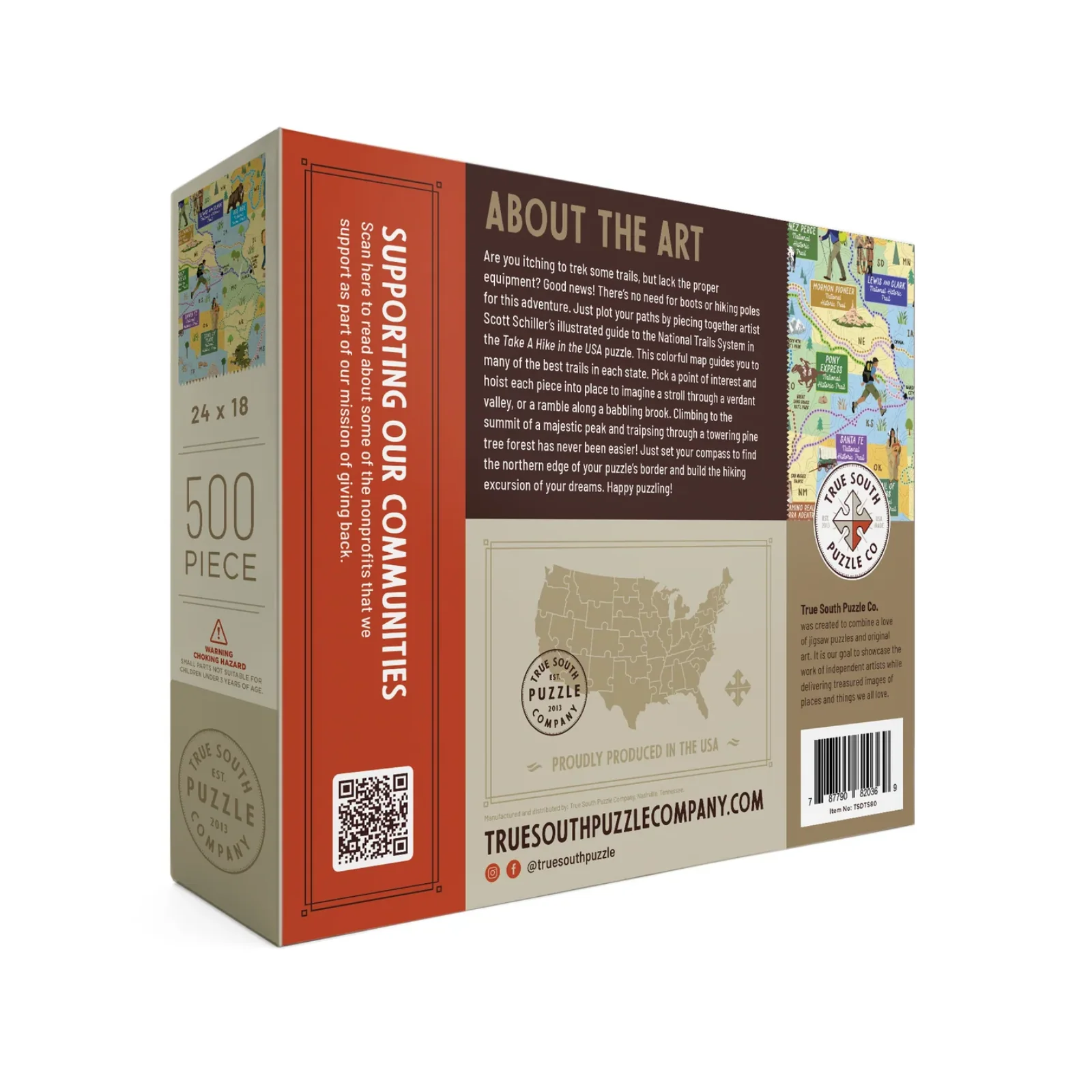 True South 500 Piece Puzzle - Take a Hike in the USA - Image 3
