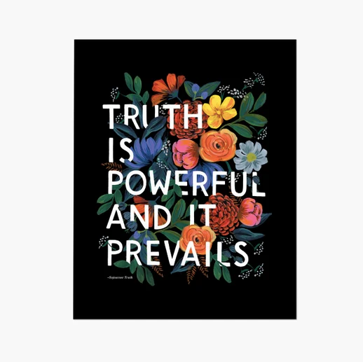 Rifle Paper Co. Art Print - Truth Quote