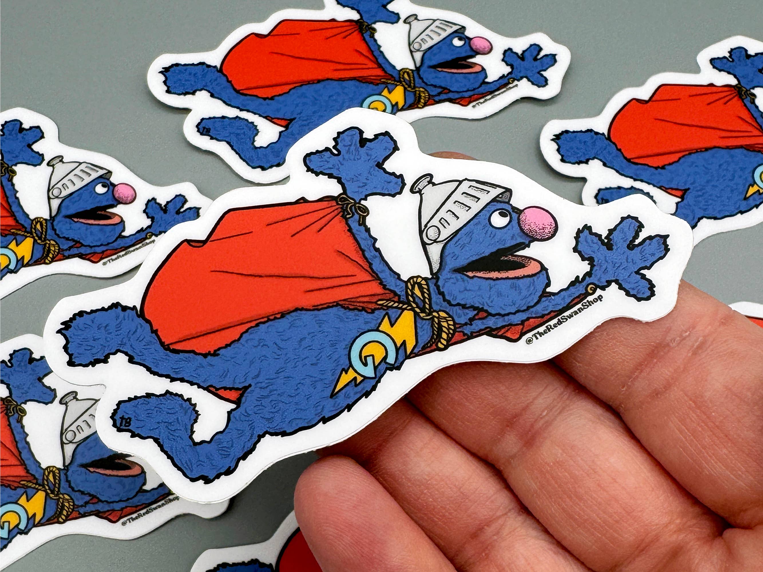 Sesame Street Sticker - Super Grover - Image 3