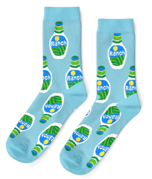 Yellow Owl Small Crew Socks - Ranch