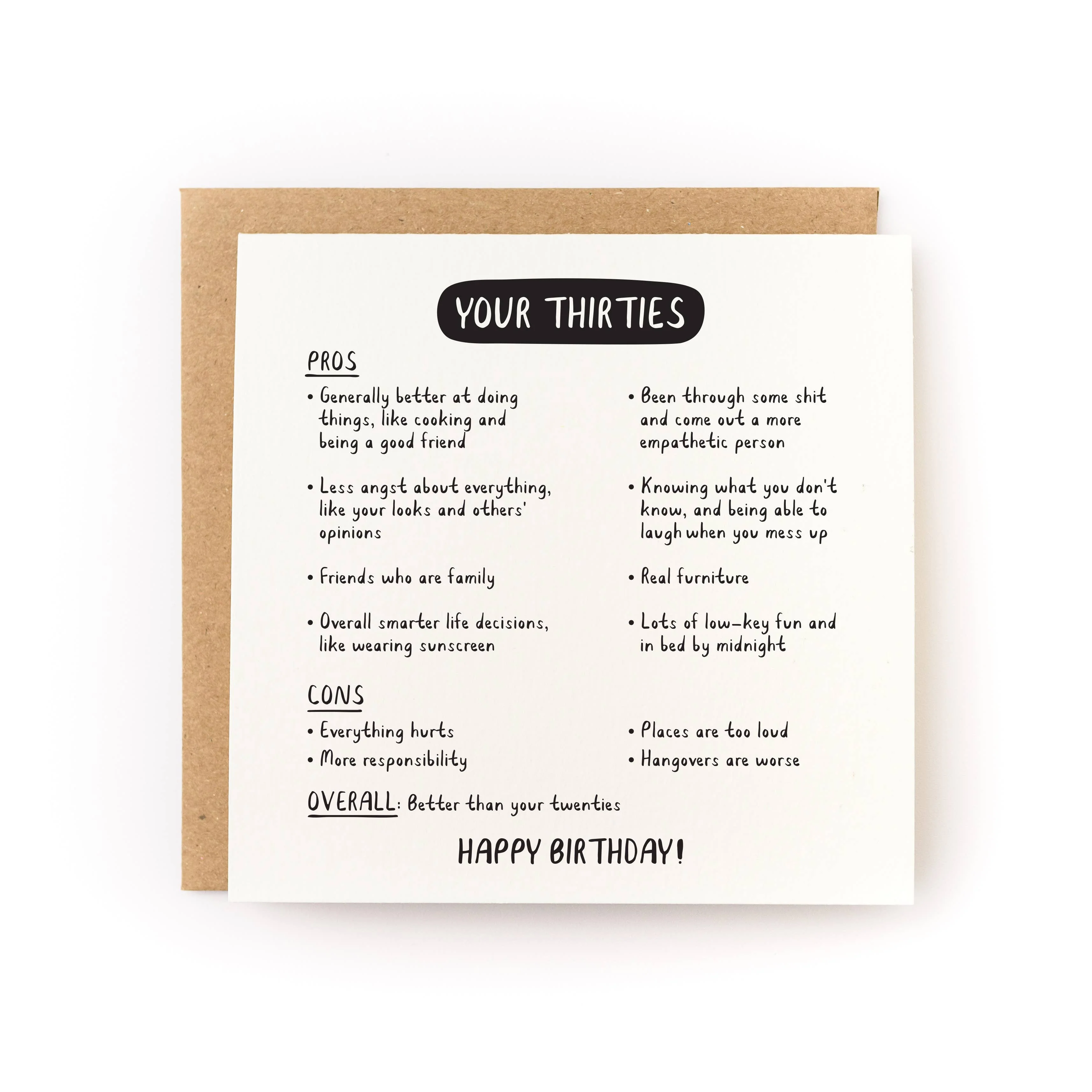 Your Thirties (Are Better Than Your Twenties) Birthday Card - Image 2